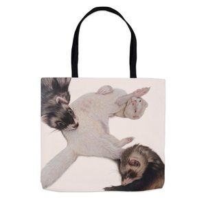 Ferret Lover Tote Bag, Ferret Mom Tote Bag, Ferret Lover, Ferret lover gifts